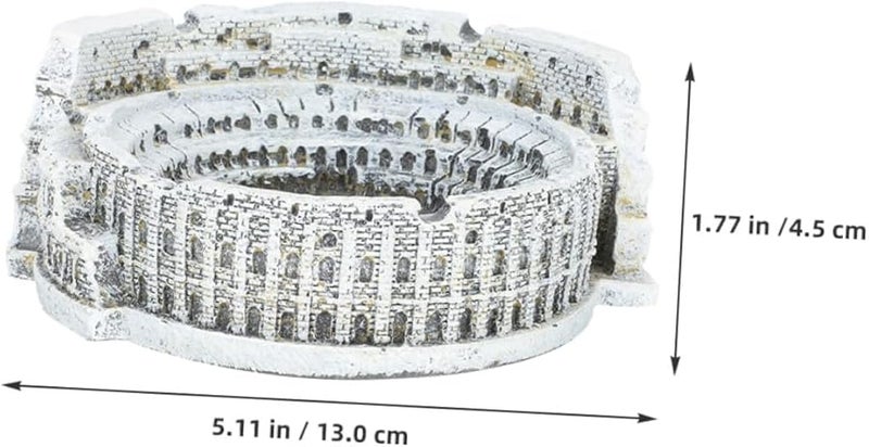 NUOBESTY Roman Colosseum Ashtray Cement Vintage Nordic Style Home Office Table Decoration - Image 2